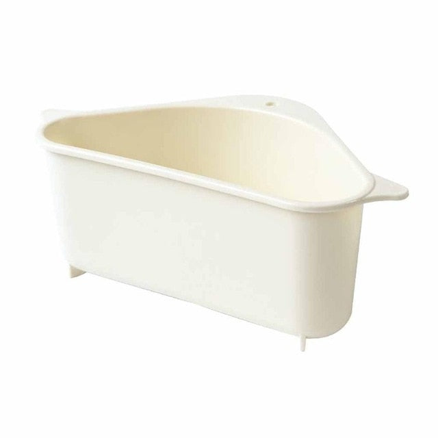 Kitchen Triangular Sink Strainer Drain Vegetable Shelving Suction Cup Sink Filter Shelf Sponge Rack Storage Tool Drainer Basket