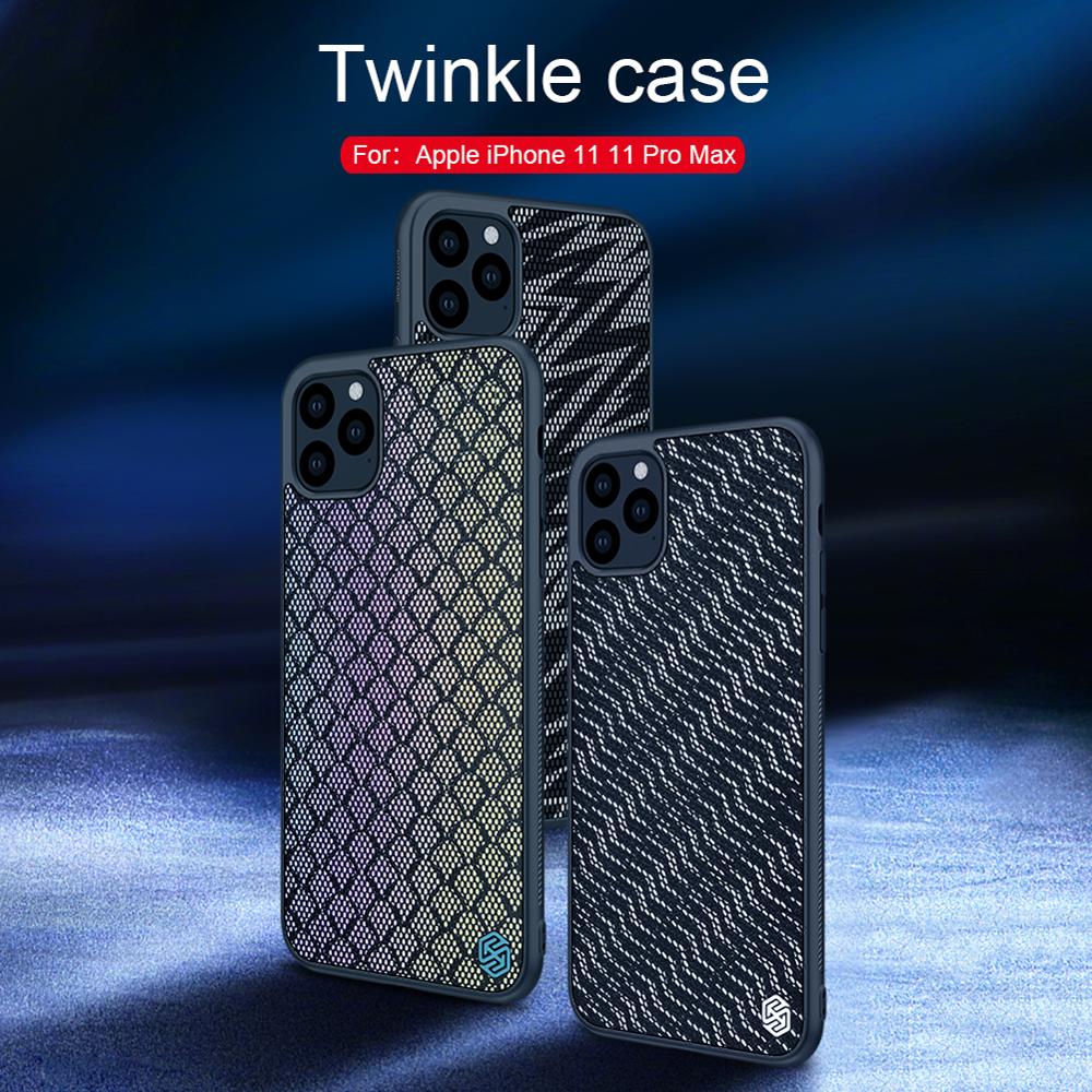 Phone case For Iphone xr x xs xs max 11 pro max Twinkle case Nillkin Hard PC + Soft TPU Gradient Polyester Reflective Back Cover