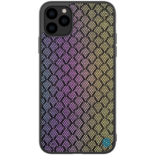 Phone case For Iphone xr x xs xs max 11 pro max Twinkle case Nillkin Hard PC + Soft TPU Gradient Polyester Reflective Back Cover