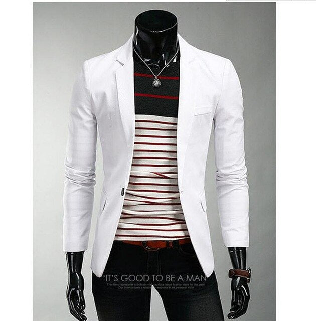 Terno Masculino Autumn New Men Casual Slim Fit Blazer Suits Jacket Fashion Style Mens Business Single Breasted Blazer Masculino