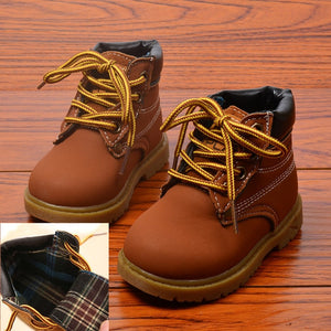 Autumn Winter Baby Boots Toddler Martin Boots Kids Shoes Boys Girls Snow Boots Girls Boys Plush Fashion Boots Shoes Size 21-30