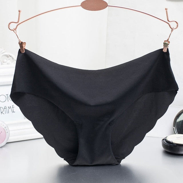 Women Panties Underwear Ultra-thin Viscose Seamless Briefs For Women's Comfort low-Rise Ruffles Sexy Lingerie Summer New Hot