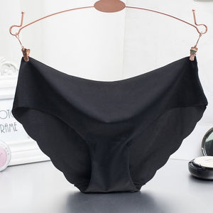 Women Panties Underwear Ultra-thin Viscose Seamless Briefs For Women's Comfort low-Rise Ruffles Sexy Lingerie Summer New Hot