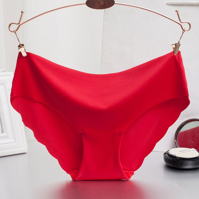 Women Panties Underwear Ultra-thin Viscose Seamless Briefs For Women's Comfort low-Rise Ruffles Sexy Lingerie Summer New Hot