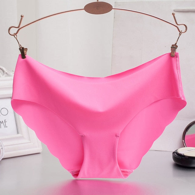 Women Panties Underwear Ultra-thin Viscose Seamless Briefs For Women's Comfort low-Rise Ruffles Sexy Lingerie Summer New Hot