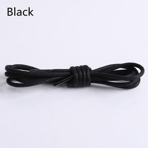 1Pair Waxed Cotton Round Shoe laces Leather Waterproof ShoeLaces Men Martin Boots Shoelace Shoestring Length 80/100/120/140CM P2