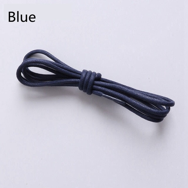 1Pair Waxed Cotton Round Shoe laces Leather Waterproof ShoeLaces Men Martin Boots Shoelace Shoestring Length 80/100/120/140CM P2