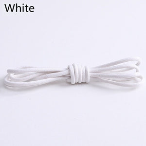 1Pair Waxed Cotton Round Shoe laces Leather Waterproof ShoeLaces Men Martin Boots Shoelace Shoestring Length 80/100/120/140CM P2