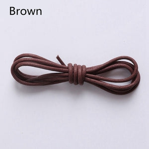1Pair Waxed Cotton Round Shoe laces Leather Waterproof ShoeLaces Men Martin Boots Shoelace Shoestring Length 80/100/120/140CM P2