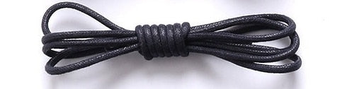 1Pair Waxed Cotton Round Shoe laces Leather Waterproof ShoeLaces Men Martin Boots Shoelace Shoestring Length 80/100/120/140CM P2
