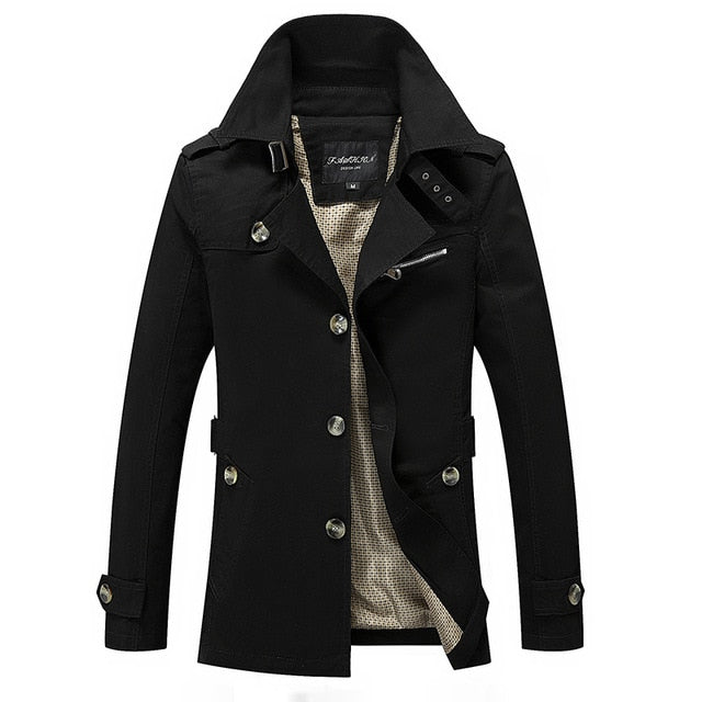 Brand New Men's Casual Trench Coat Wind