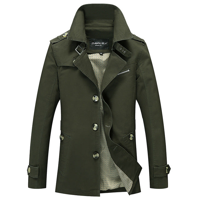 Brand New Men's Casual Trench Coat Wind