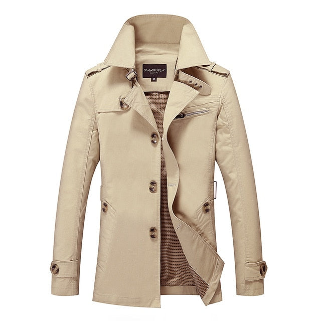 Brand New Men's Casual Trench Coat Wind