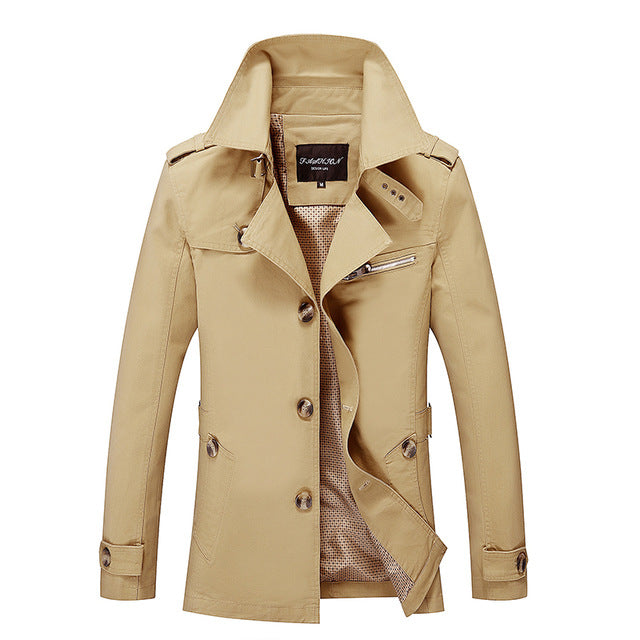 Brand New Men's Casual Trench Coat Wind