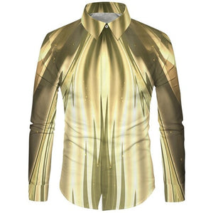 Cloudstyle 3D Floral Printed Man Casual Shirt Plaid Camisas Hombre Dress Shirts Wedding Homme Camisa Long Sleeve Slim Fit Shirts