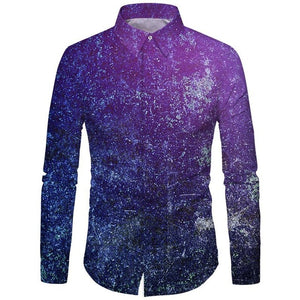 Cloudstyle 3D Floral Printed Man Casual Shirt Plaid Camisas Hombre Dress Shirts Wedding Homme Camisa Long Sleeve Slim Fit Shirts