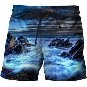 Pouring Milk the beach 3D Printed Men Board Shorts Elastic Waist Beach Short Watersport Summer Male Clothing Short Trousers 6xl