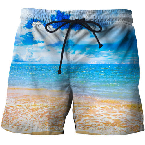 Pouring Milk the beach 3D Printed Men Board Shorts Elastic Waist Beach Short Watersport Summer Male Clothing Short Trousers 6xl
